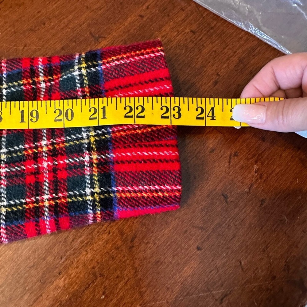 Talbots Plaid Blazer 8 Red Tartan Wool Blend Two Button Holiday Academic Jacket - Picture 10 of 13